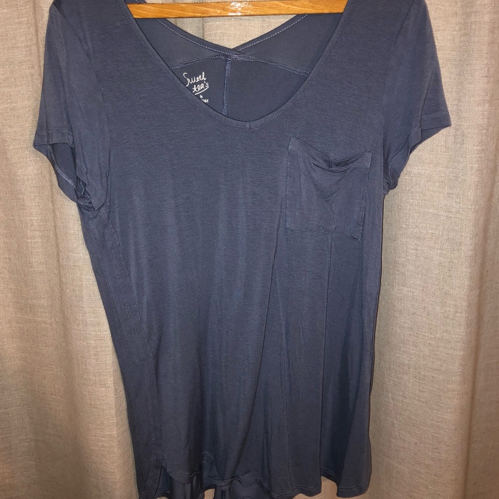 Muted/Dusty blue Sweet Tea shirt
